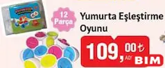 YUMURTA EŞLEŞTİRME OYUNU 12 PARÇA YUMURTA EŞLEŞTİRME OYUNU 12 PARÇA